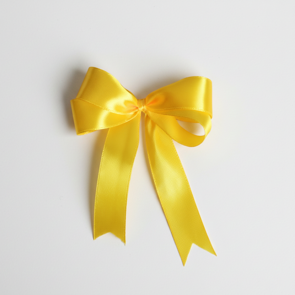 Saténová stuha 20 mm žlutá – jemný a slunečný doplněk pro dekorace